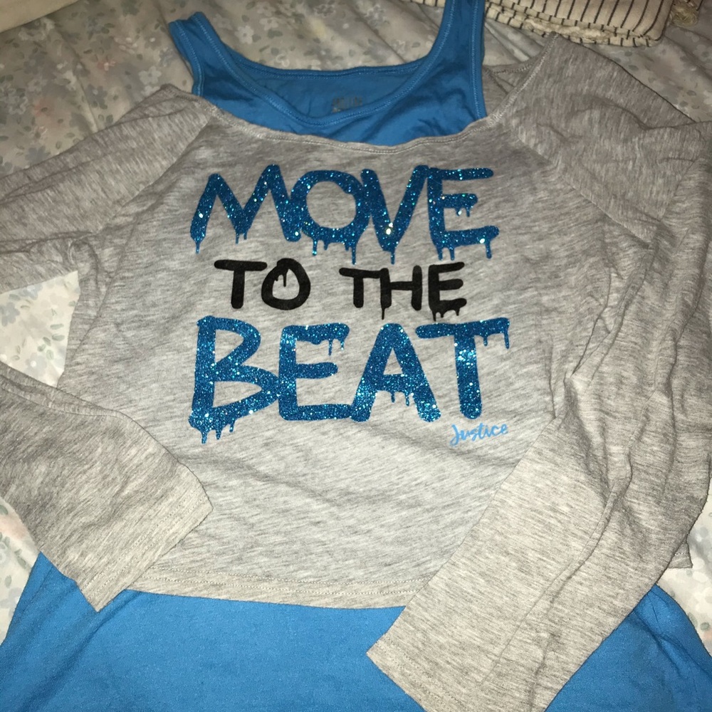 Justice shirt size 14